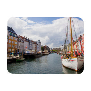 Ímã Canal com Barcos  Copenhaga