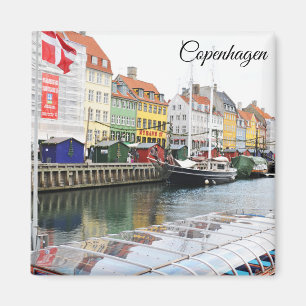 Imã Canal de Nyhavn em Copenhaga, Danmark