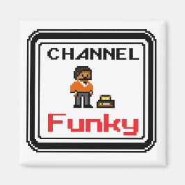 Imã Canal Funky Pixel Art