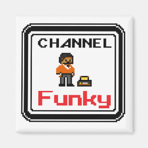 Imã Canal Funky Pixel Art