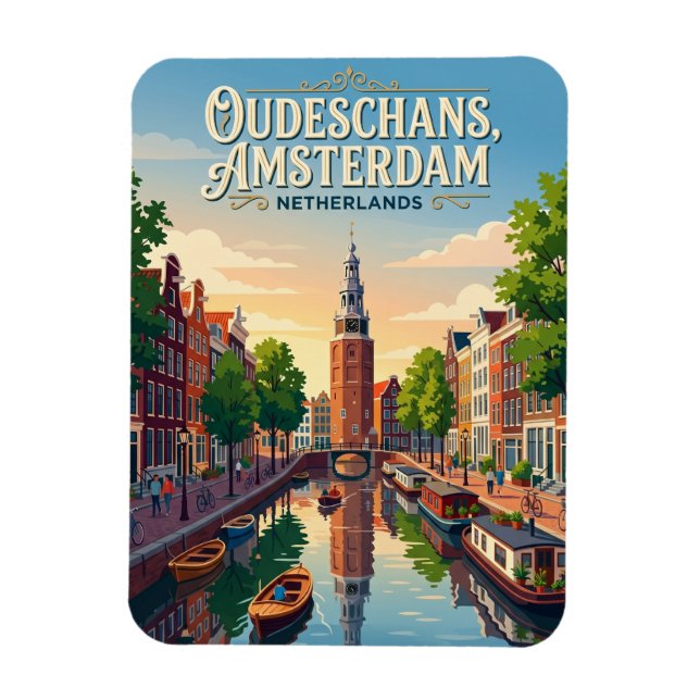 Ímã Canal Oudeschans Países Baixos (Vertical)