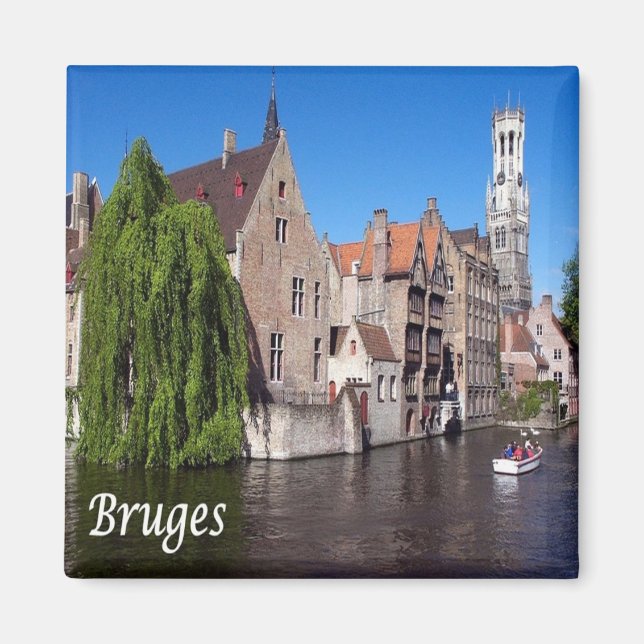 Imã Canal zBE052 BRUGES, Bélgica, Fridge (Frente)