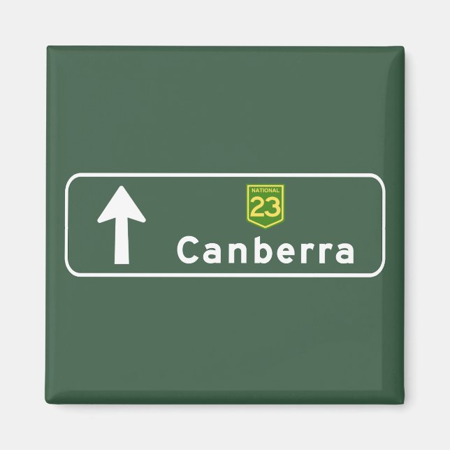 Imã Canberra, Austrália - Sinal rodoviário (Frente)