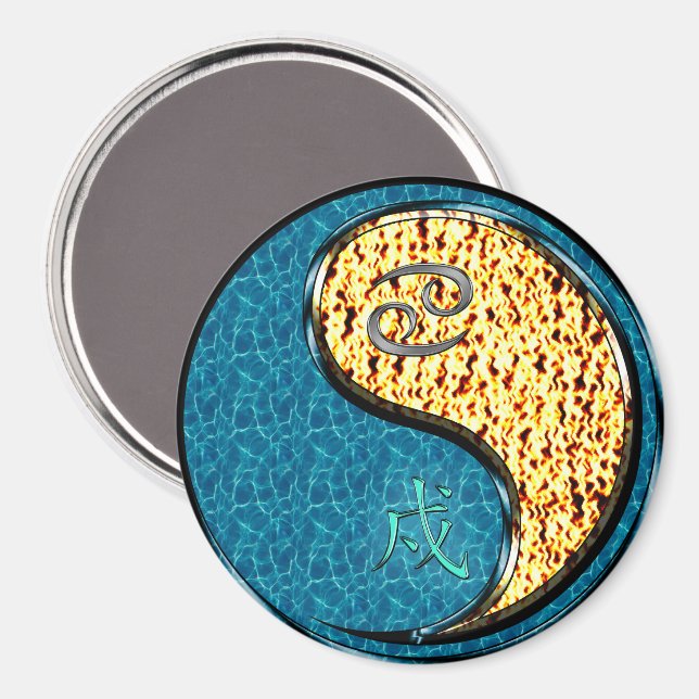 Imã Câncer & Cão de Fogo (Front/Back)