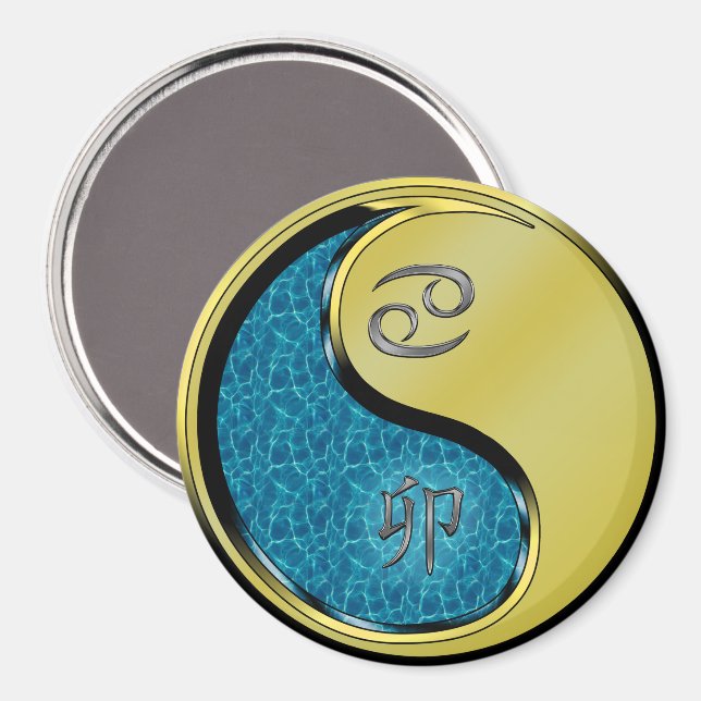 Imã Câncer & Coelho de Metal (Front/Back)
