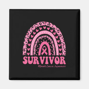 Imã Cancer Consciência Rosa Cancer Arco-Íris Sobrevivê