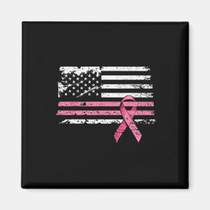 Imã Cancer da mama Camisa bandeira americana Cancer da