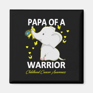 Imã Cancer de infância Papa de um guerreiro Ribbo