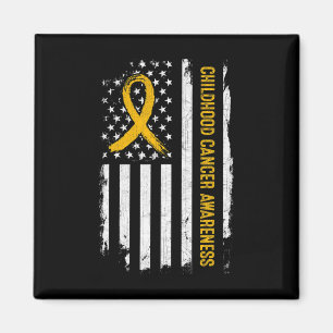 Imã Cancer de Infância Sensibilização Bandeira America