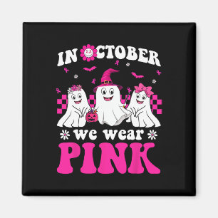 Imã Cancer de Mama de Halloween, Fantasma Rosa, vista