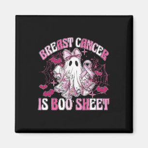 Imã Cancer De Mama É Folha De Mão Ghost Halloween Rosa