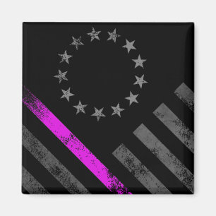 Imã Cancer de Mama em Linha Rosa Betsy Ross American F