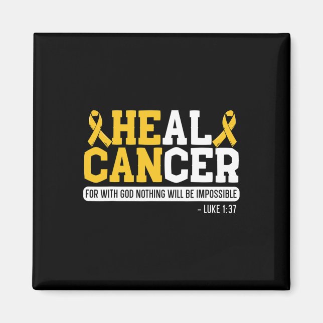 Imã Cancer de saudação de Cancer infantil Supo do Mês (Frente)