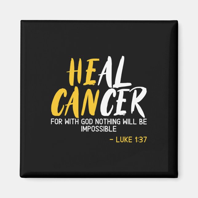 Imã Cancer de saudação de Cancer infantil Supo do Mês (Frente)