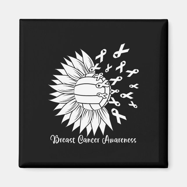 Imã Cancer de vôlei mãe vovó de fita rosa (Frente)