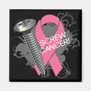 Imã Cancer do parafuso - cancro da mama do Grunge
