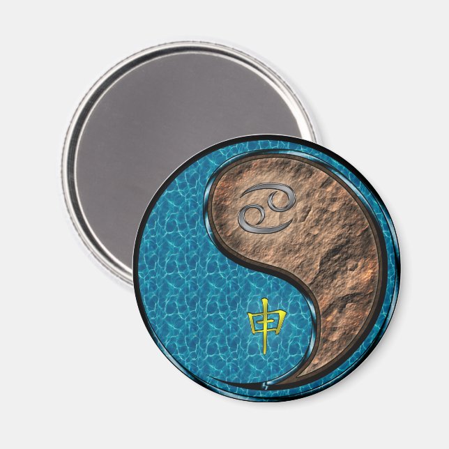 Imã Câncer & Macaco de Terra (Front/Back)