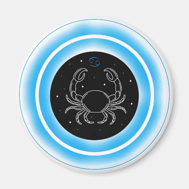 Imã Cancer Symbol – Minimal Astrology Emblem (Frente)