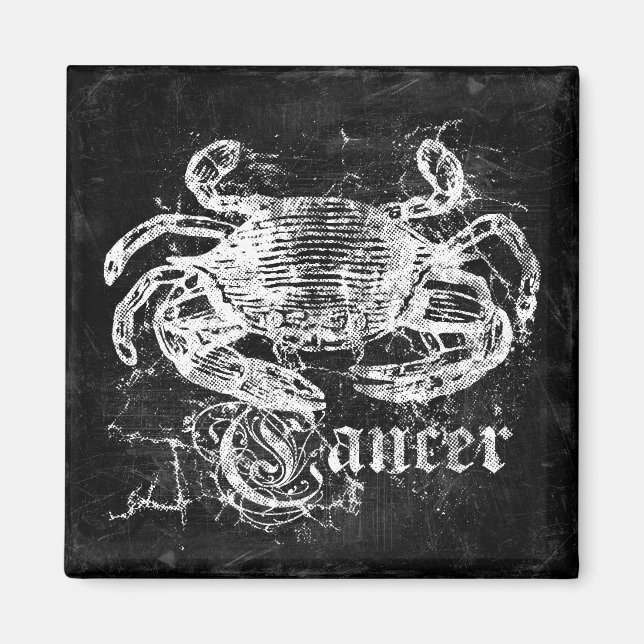 Imã Cancer Zodiac Vintage (Frente)