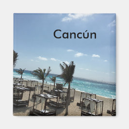 Imã Cancún (México) - Magneta Quadrada de 2 Polegadas