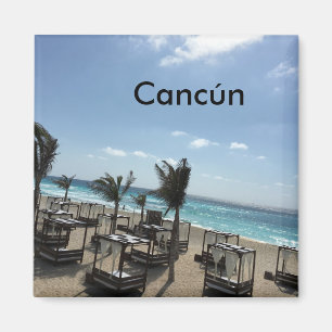 Imã Cancún (México) - quadrado do ímã de 2 pol
