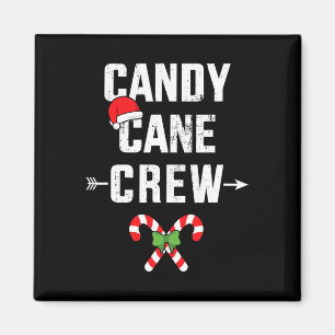 Imã Candy Cane Crew Para Família Xmas E Primo Christm