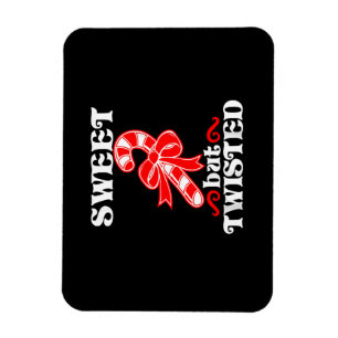 Ímã Candy Cane Sweet, Mas Feliz Natal Engraçado