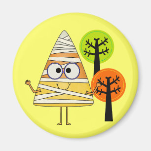Imã Candy Corn Mummy Halloween