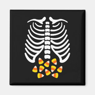 Imã Candy Corn Skeleton Rib Cage Halloween