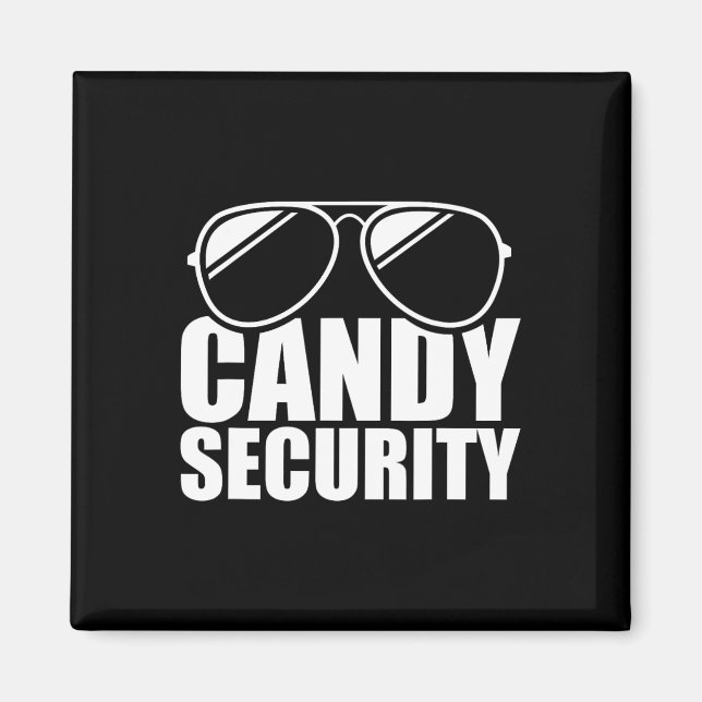 Imã Candy Security Engraçado Fácil Adulto de Figurino  (Frente)