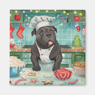 Imã Cane Corso Holiday Baking: Natal Festivo