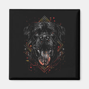 Imã Cane Corso Tattoo Dog Lover Mastiff Art Face