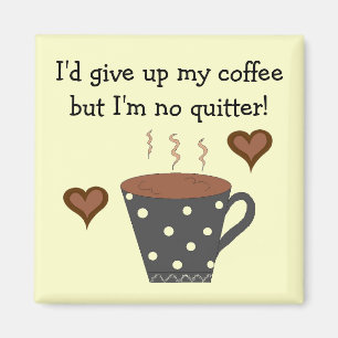 Imã Caneca de café das bolinhas com dizer do café