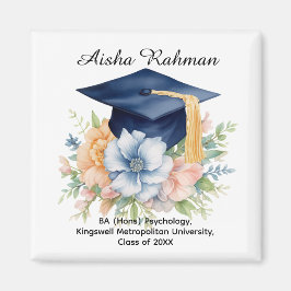 Imã Caneca de Formatura Blossom & Tassel
