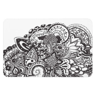 Ímã caneta de abstrato e rabisco de tinta