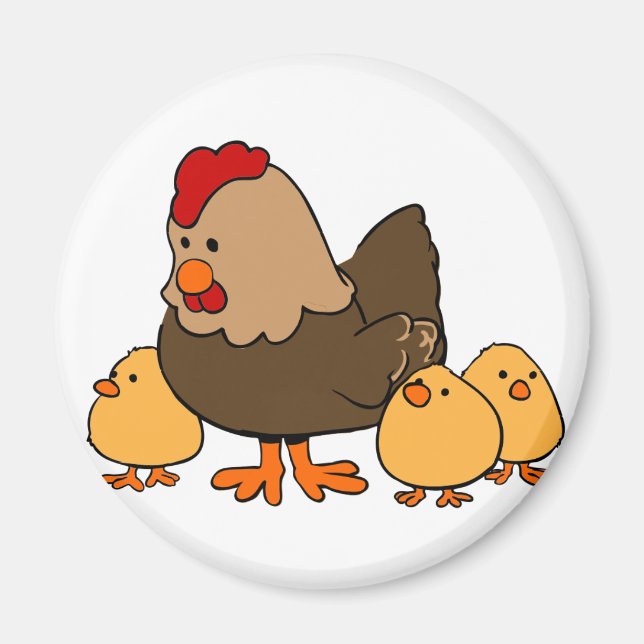 Imã Caneta e Pintinhos (Frente)