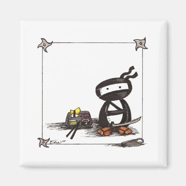 Imã Caneta Ninja (Frente)