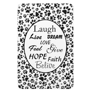 Ímã Canetas de Cachorro Magnéticas em Preto e Branco