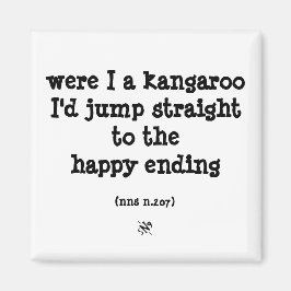 Imã canguru e felicidade