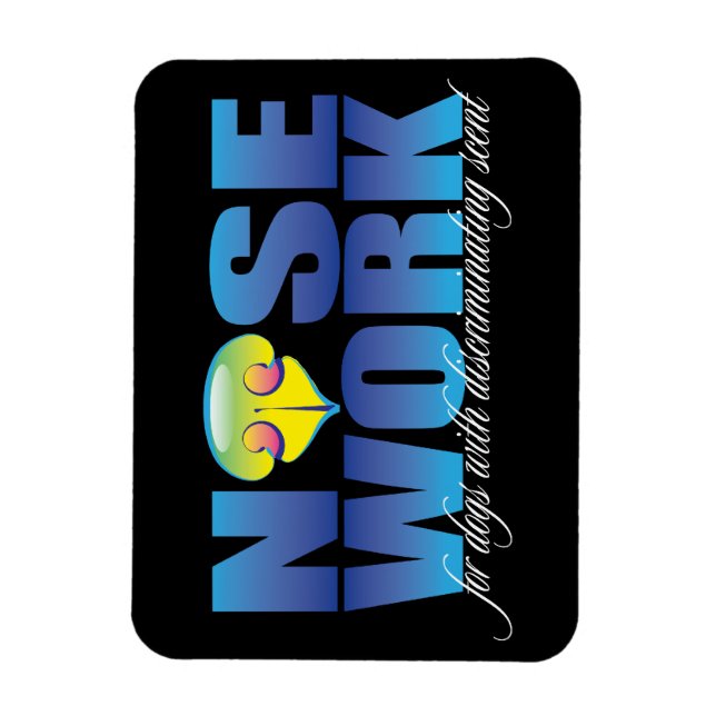 Ímã Canine Nosework para cães com sabor discriminatóri (Vertical)