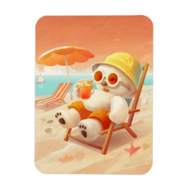 Ímã Canino de Sorriso - Modo de Praia Ativado