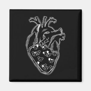 Imã Caninos Anatomia Cardíaca Estilo de Tatuagem