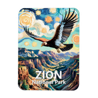 Ímã Cânion de Zion Pássaro Condor da Califórnia Vibran
