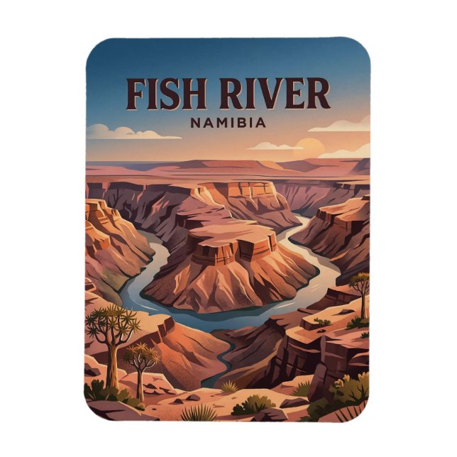 Ímã Cânion do Rio Fish, Ai-Ais, ǁKaras (Vertical)