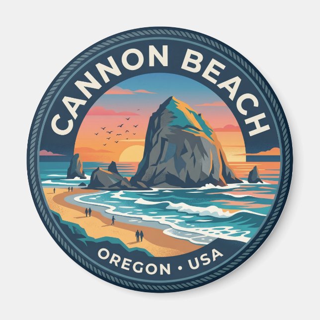 Imã Cannon Beach Oregon (Frente)