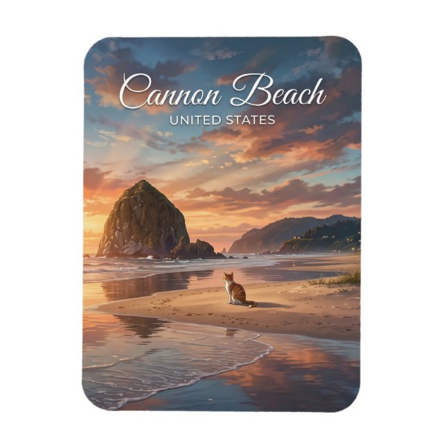 Ímã Cannon Beach Oregon (Vertical)