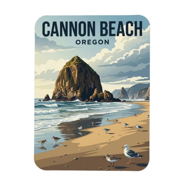 Ímã Cannon Beach Oregon (Vertical)