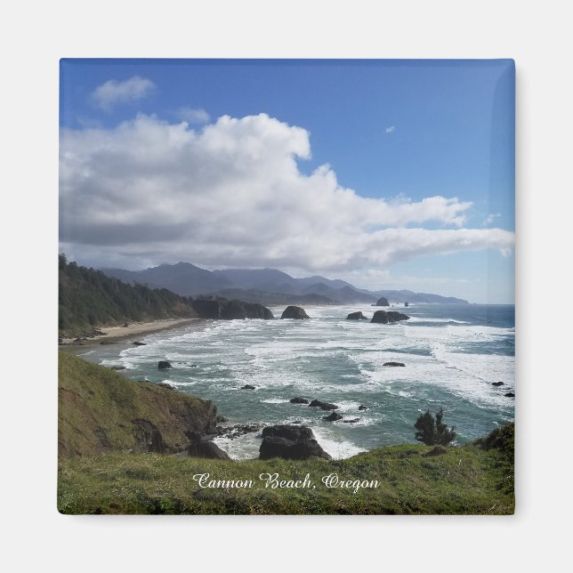 Imã Cannon Beach Oregon Ímã  (Frente)