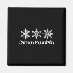 Imã Cannon Mountain Franconia Notch Snowflakes Esqui E