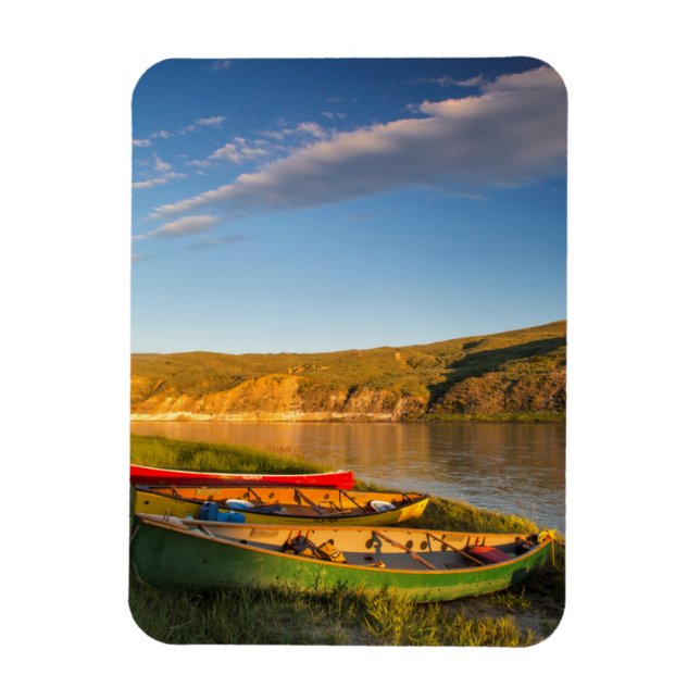 Ímã Canoagem Ao Longo Das Falésias Brancas Do Missouri (Vertical)